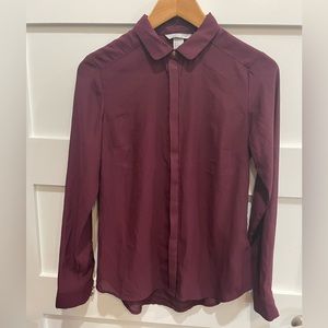 H&M Button down shirt,wine‎ color